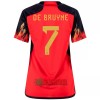Oficiální Fotbalový Dres Belgie DE BRUYNE 7 Domácí Mistrovství Světa 2022 pro Ženy